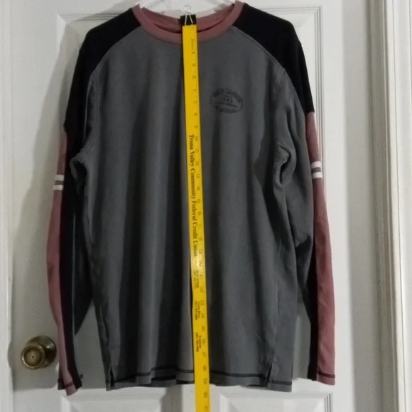 Harley-Davidson Gray Long Sleeve Small Logo Tee Mens XL - Picture 6 of 9